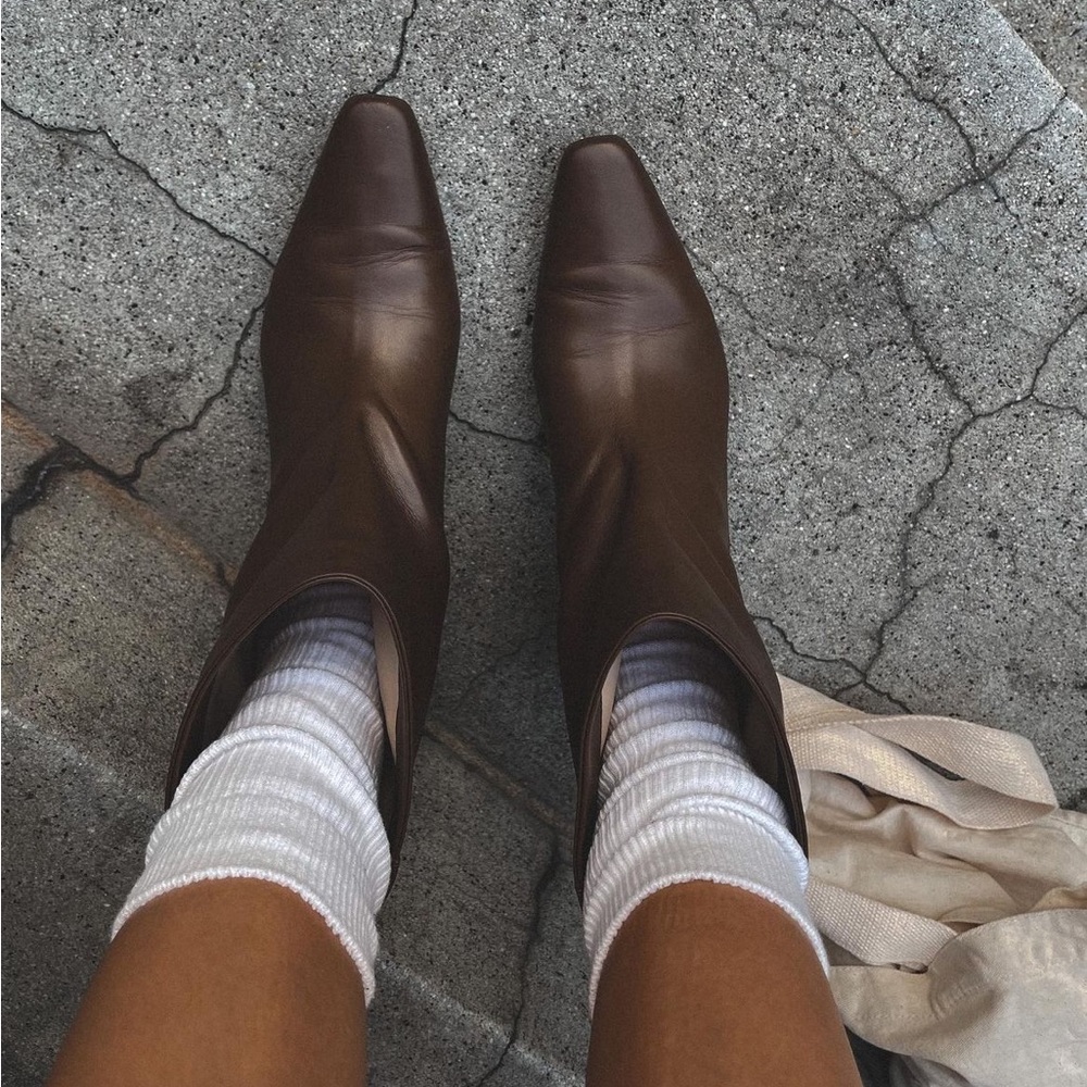 Leather Wide boots